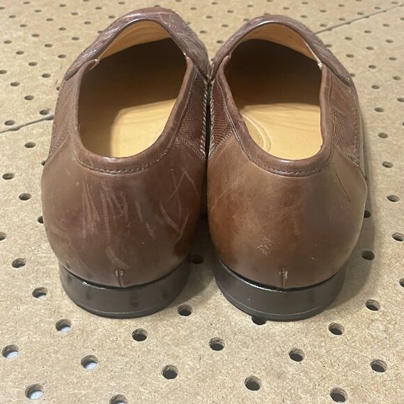 Mezlan Sebastian Lizard Leather Grain Loafers 5633 Spain Brown Size 12 M Men main image 8